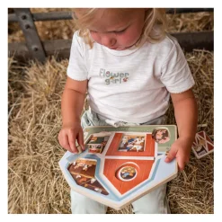 Little Dutch Houten Noppenpuzzel Little Farm FSC, 6st.