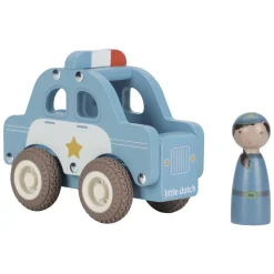 Little Dutch Houten Politiewagen met Poppetje FSC