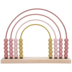 Little Dutch Houten Regenboog Telraam Roze