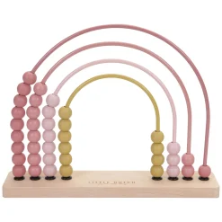 Little Dutch Houten Regenboog Telraam Roze