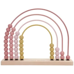 Little Dutch Houten Regenboog Telraam Roze