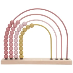 Little Dutch Houten Regenboog Telraam Roze