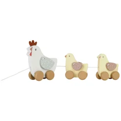 Little Dutch Houten Trekdier Kippen Little Farm FSC