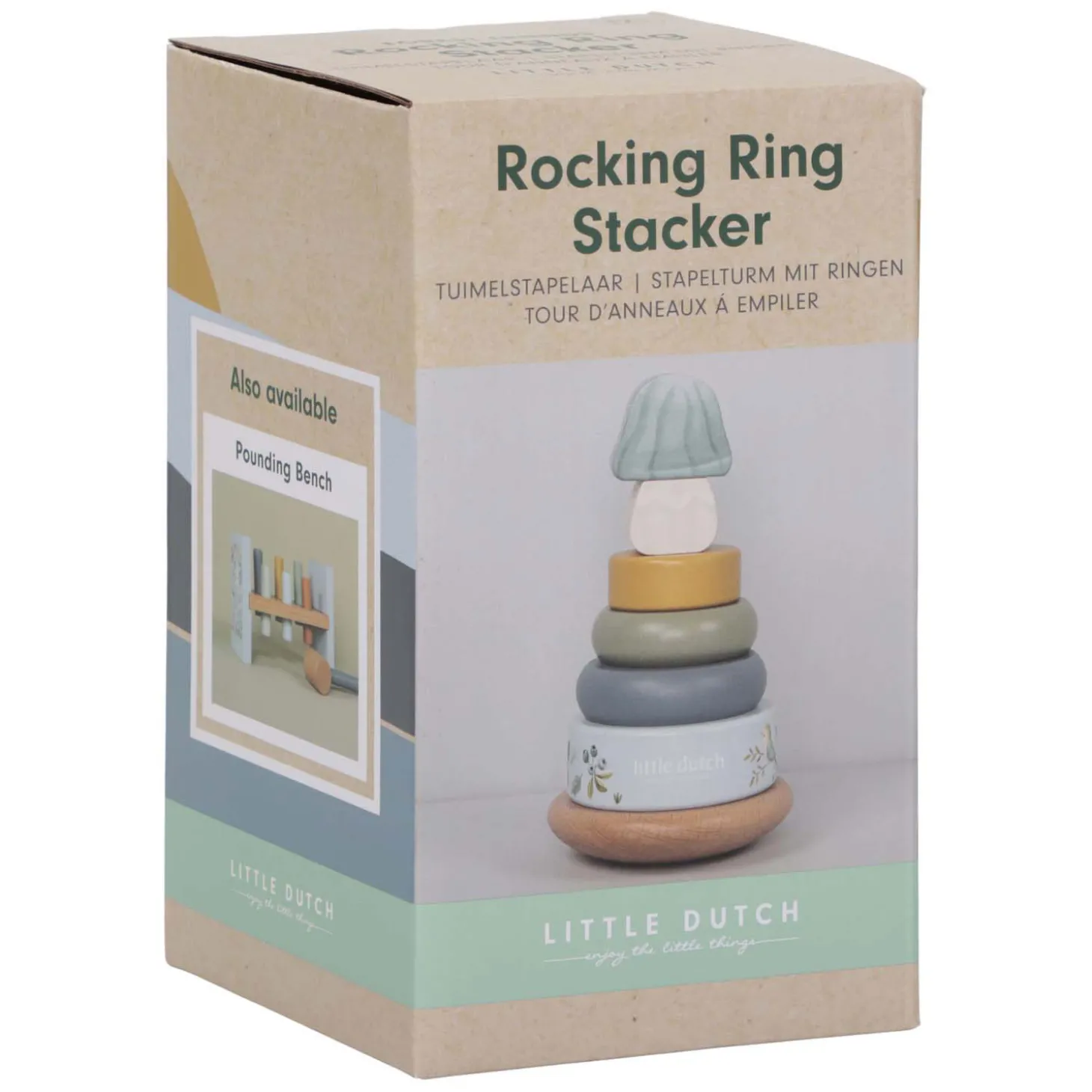 Little Dutch Houten Tuimelstapelaar Hout Forest Friends FSC, 7dlg.