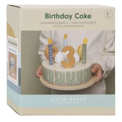 Little Dutch Houten Verjaardagstaart Blauw FSC