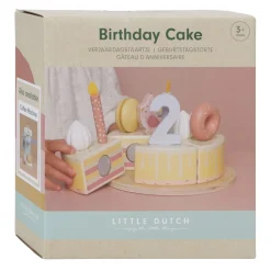 Little Dutch Houten Verjaardagstaart Roze FSC