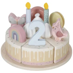 Little Dutch Houten Verjaardagstaart Roze FSC