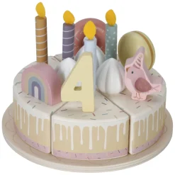 Little Dutch Houten Verjaardagstaart Roze FSC
