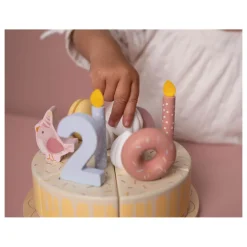 Little Dutch Houten Verjaardagstaart Roze FSC