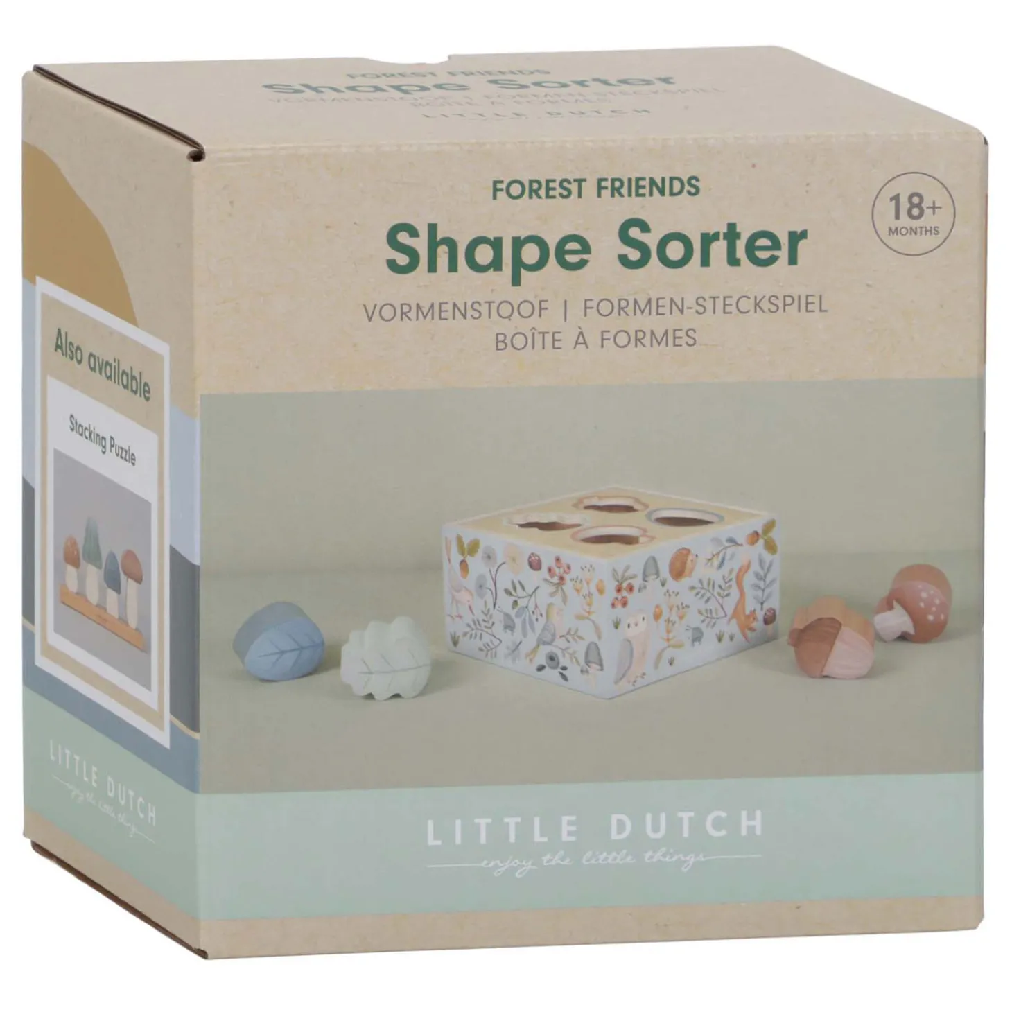 Little Dutch Houten Vormenstoof Forest Friends FSC, 6dlg.