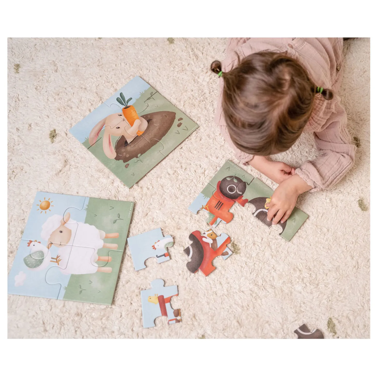 Little Dutch Legpuzzel 4in1 Little Farm FSC