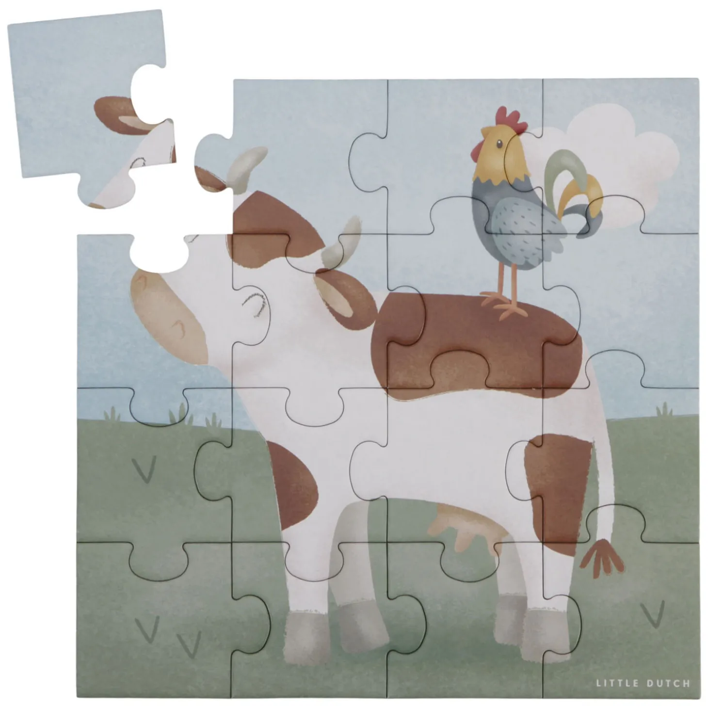 Little Dutch Legpuzzel 4in1 Little Farm FSC