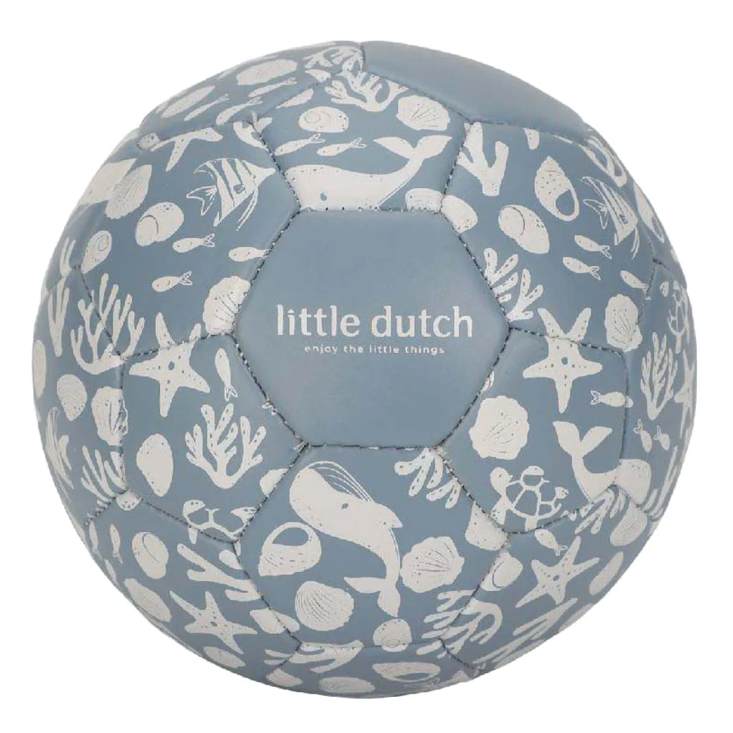 Little Dutch Mini Bal Blauw, 16cm