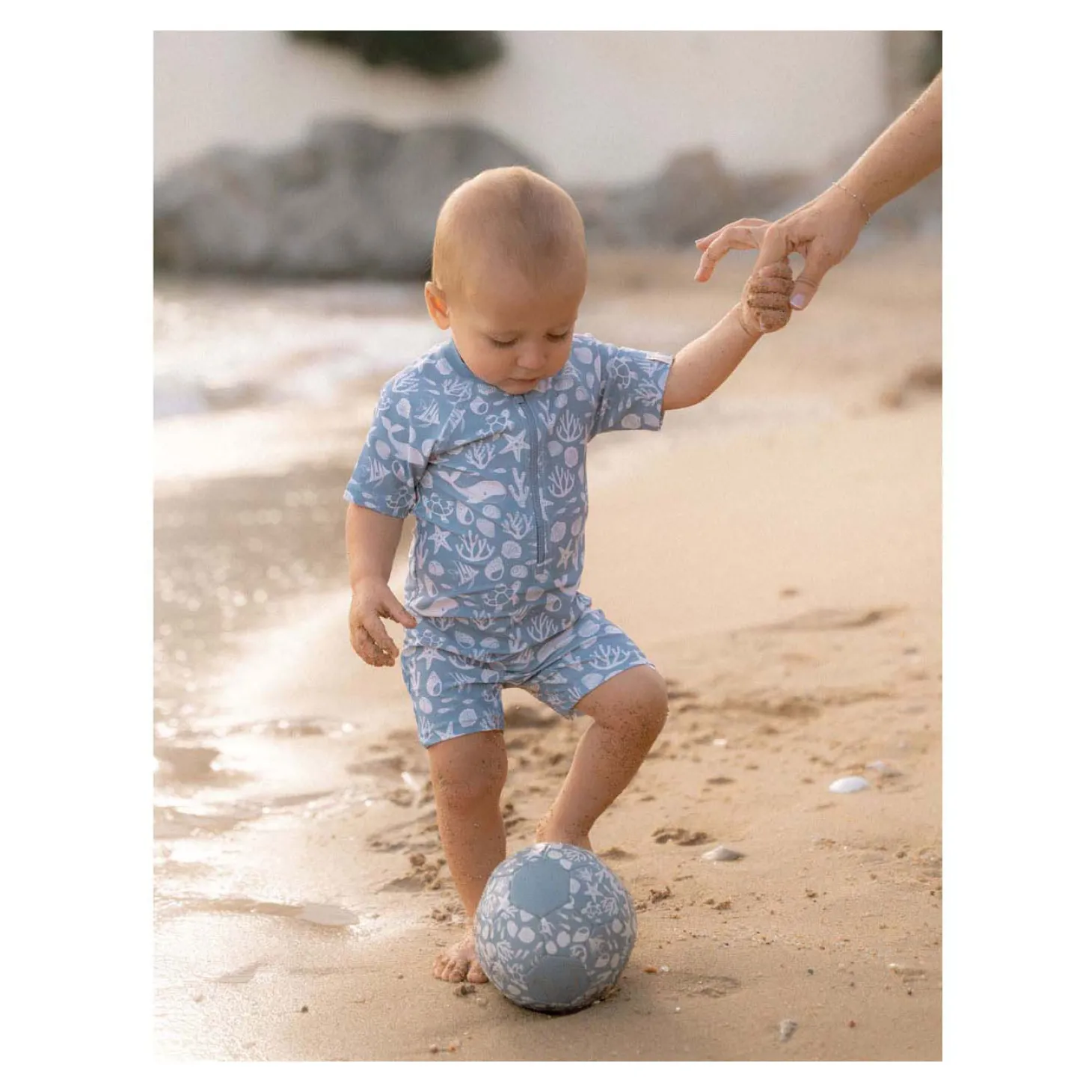 Little Dutch Mini Bal Blauw, 16cm
