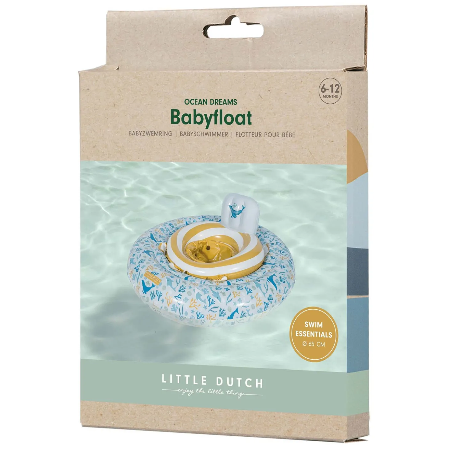 Little Dutch Ocean Dreams Baby Zwemring Blauw, 67cm