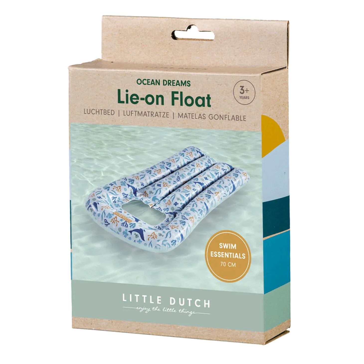 Little Dutch Ocean Dreams Luchtbed Blauw