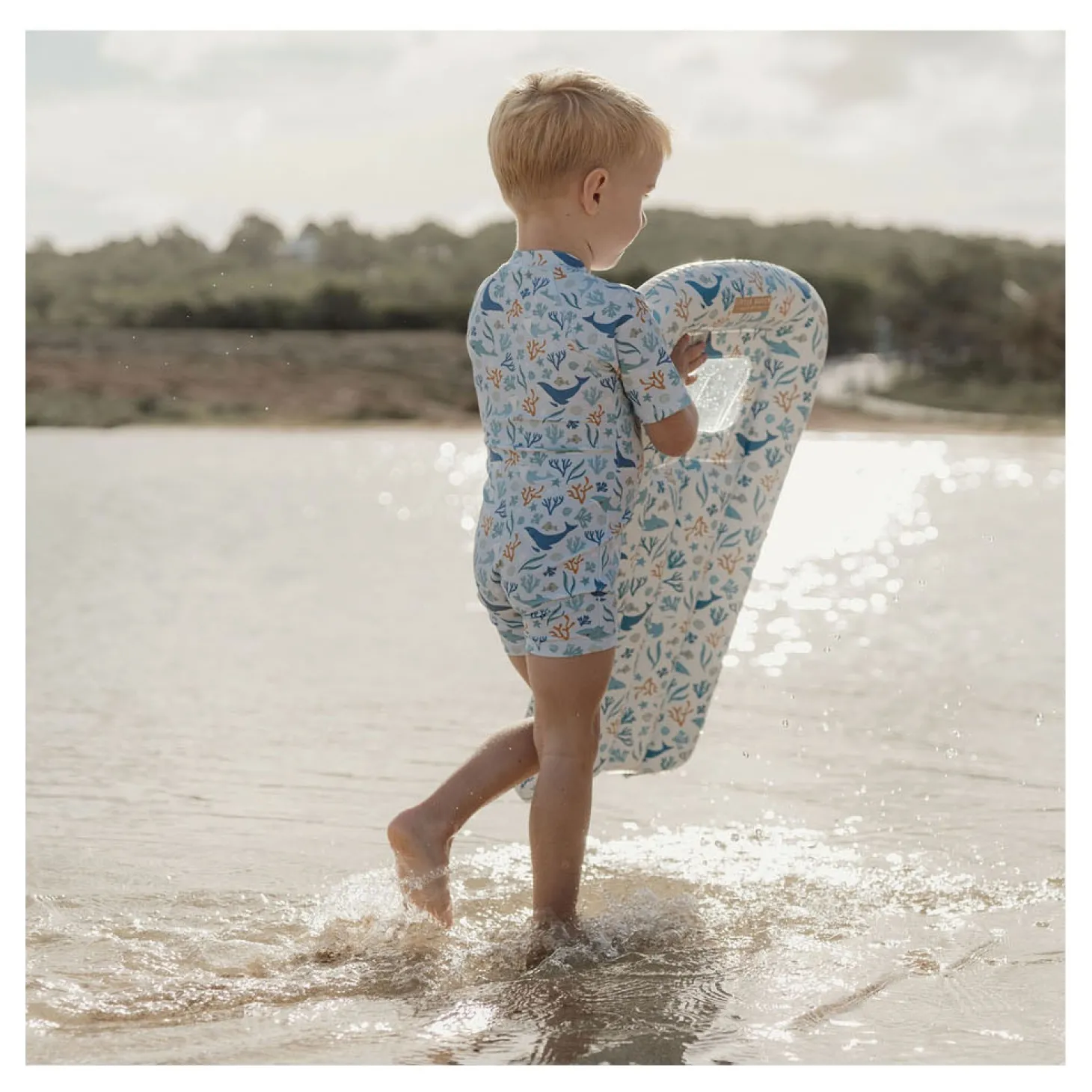 Little Dutch Ocean Dreams Luchtbed Blauw