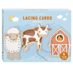 Little Dutch Rijgkaarten Set Little Farm