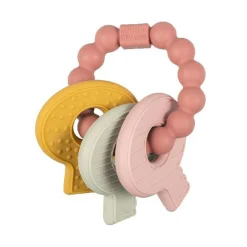 Little Dutch Siliconen Bijtspeeltje Sleutelbos Roze