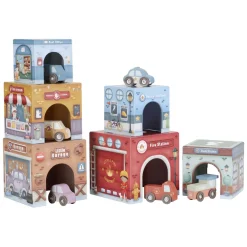 Little Dutch Stapeltoren incl. 6 Auto's FSC