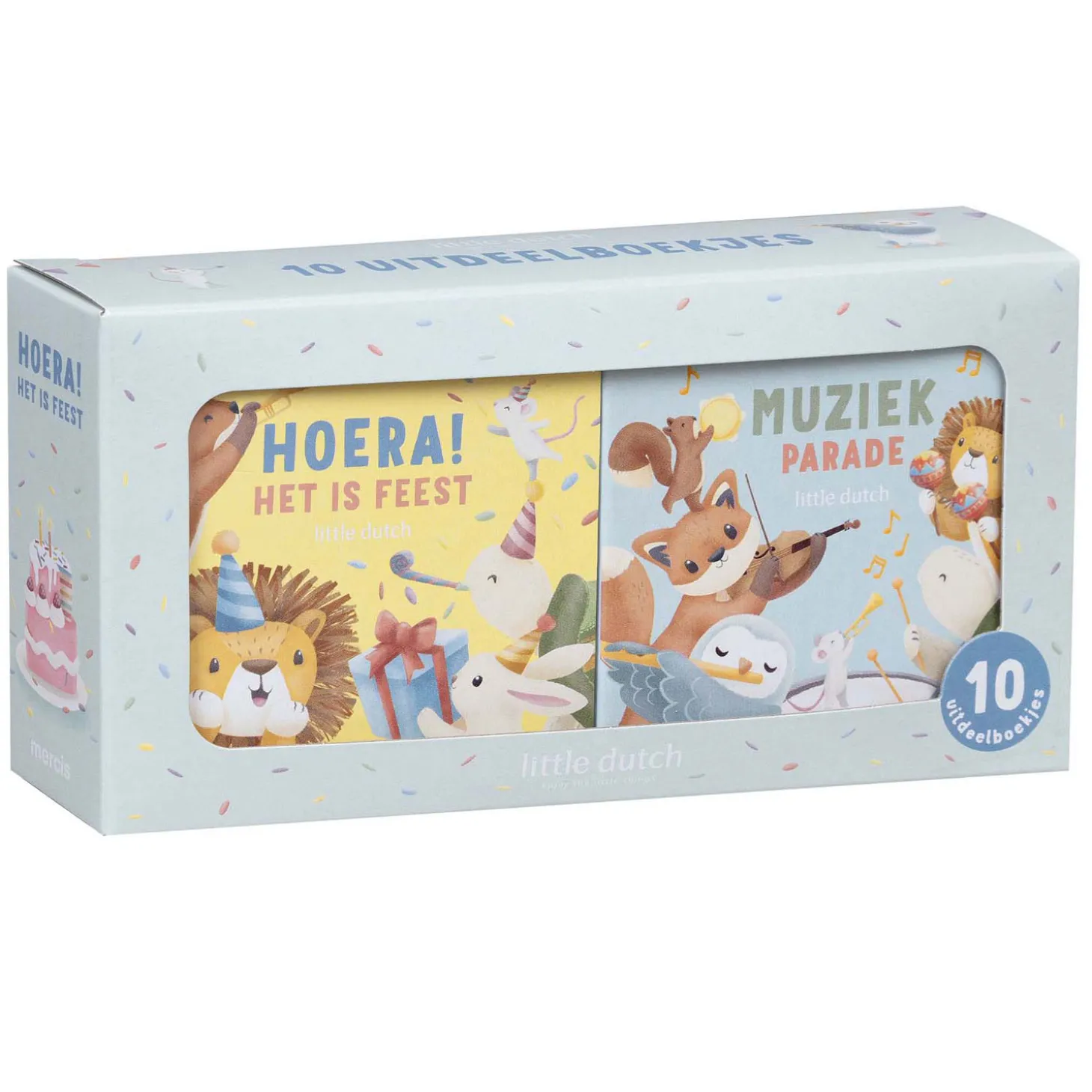 Little Dutch Uitdeelboekjes Hoera! Het Is Feest & Muziekparade, 10st.