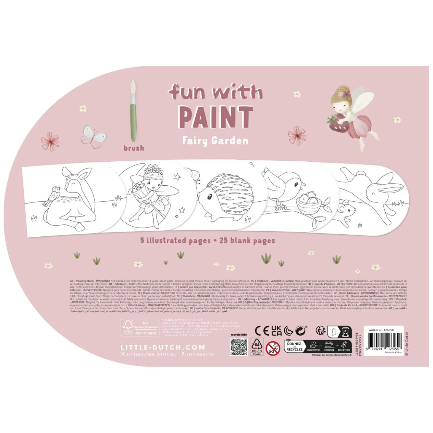 Little Dutch Verfboek Fairy Garden