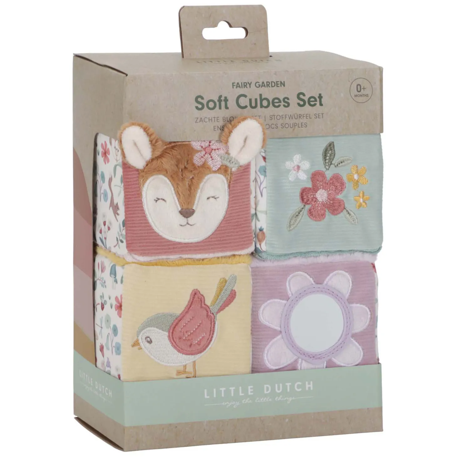 Little Dutch Zachte Blokkenset Fairy Garden, 4dlg.
