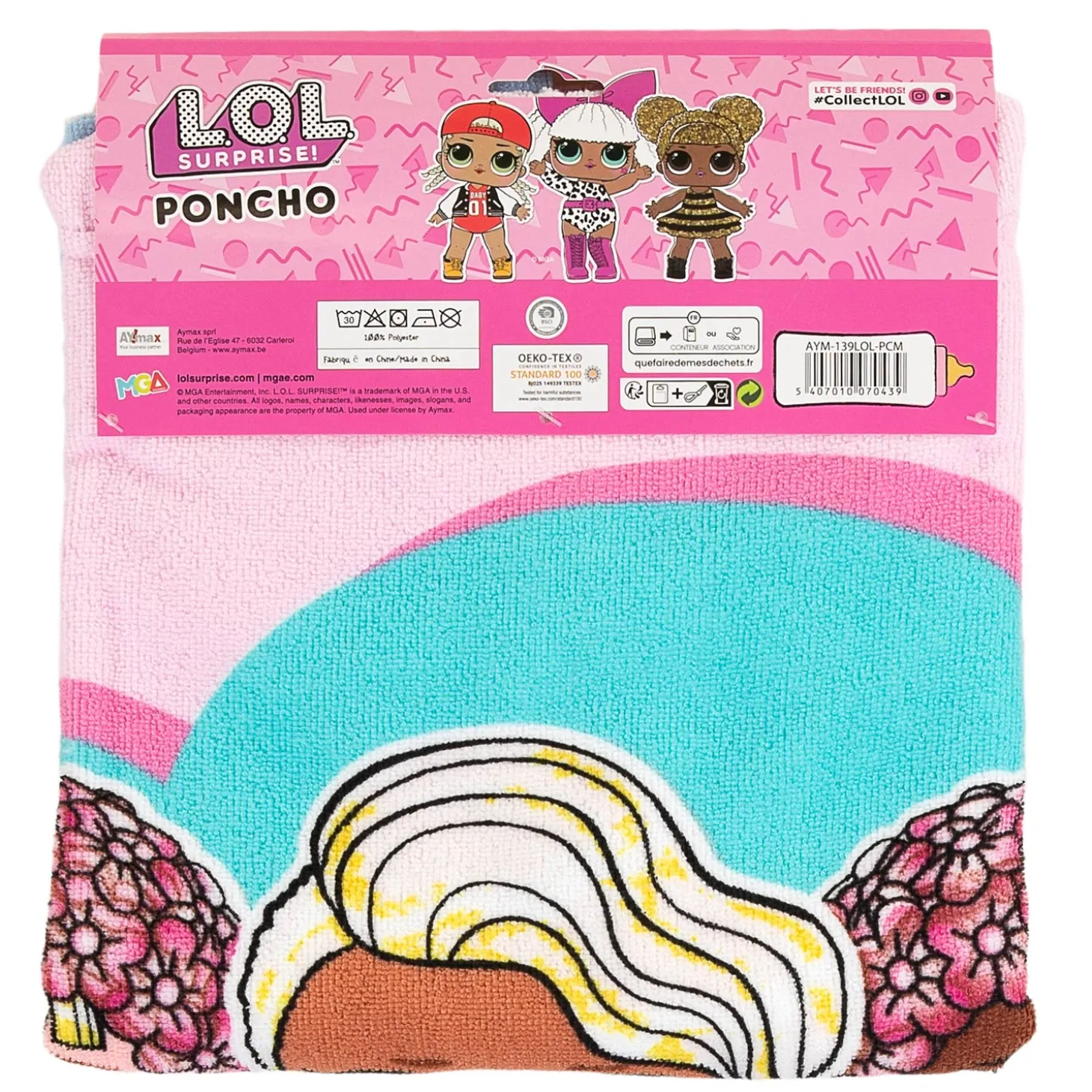 LOL Surprise Poncho, 55x110cm
