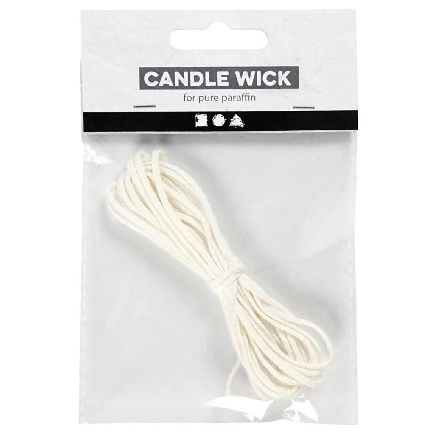 Lont Voor Gedoopte (dia. 15-22 mm) en Gegoten Kaarsen (dia. 40-60 mm), 3m