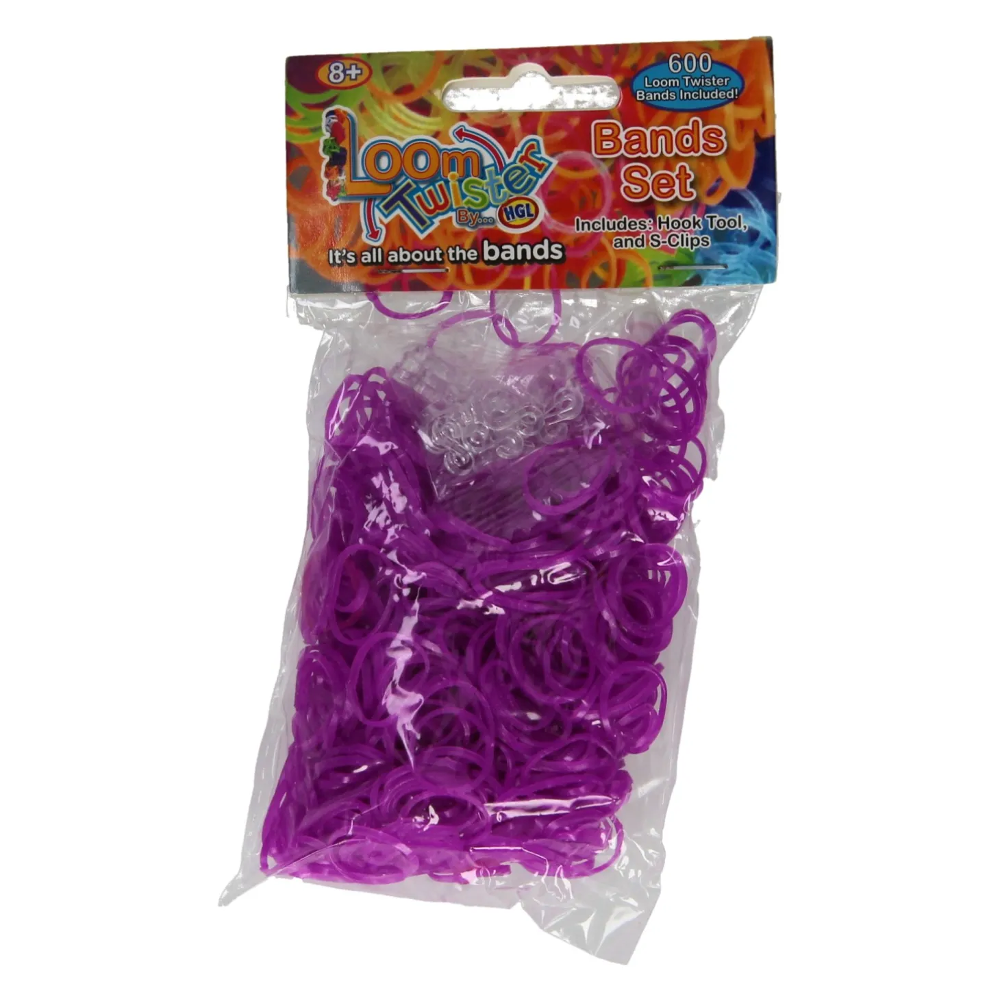 Loombands Paars Set, 600st.