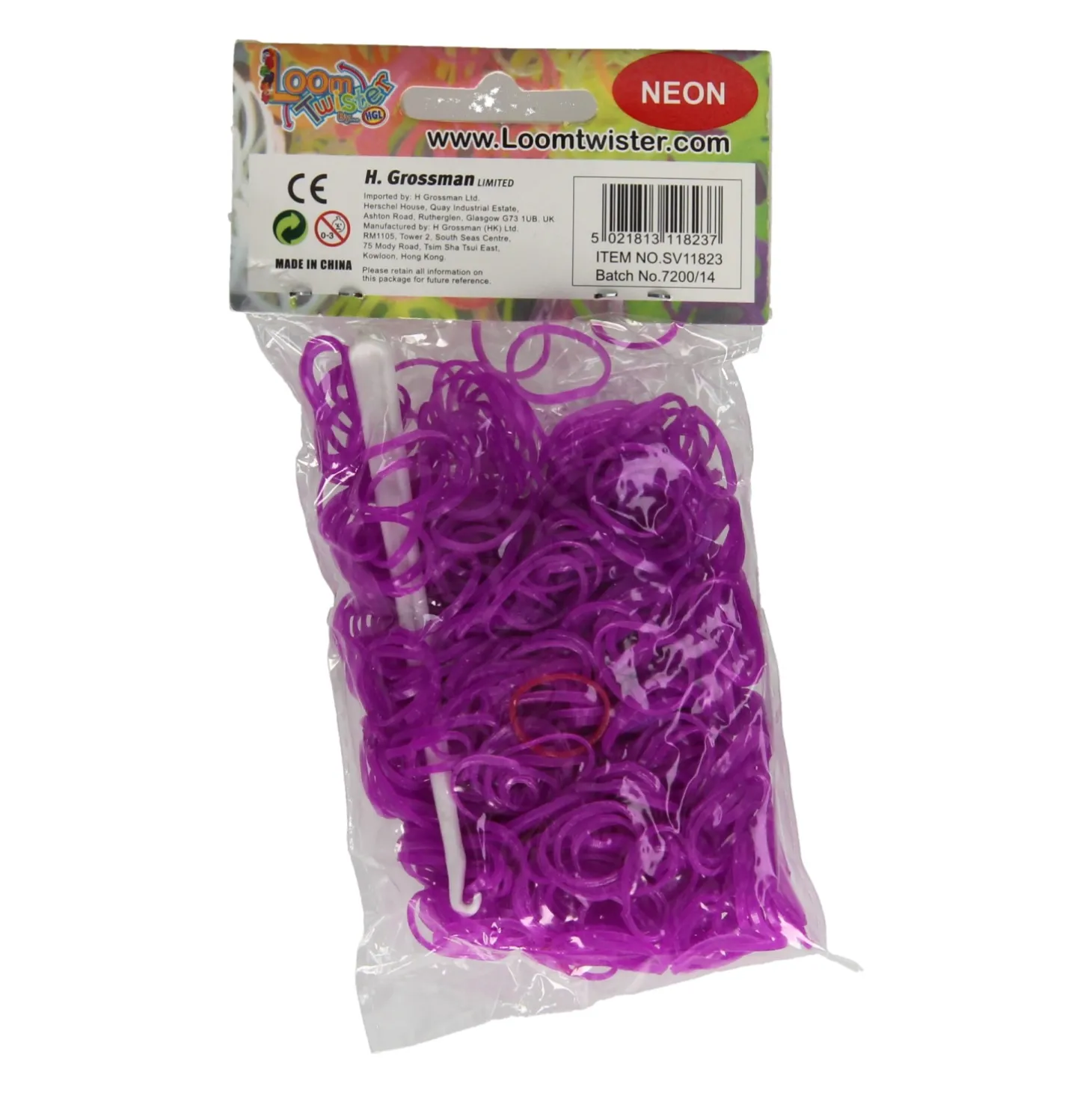 Loombands Paars Set, 600st.