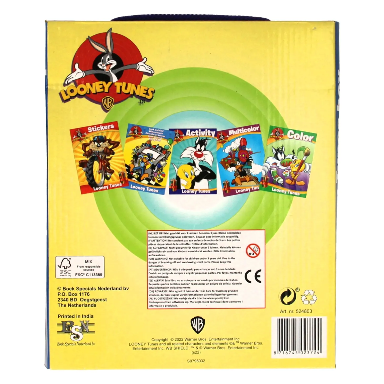 Looney Tunes Kleurboekenbox met Kleurpotloden