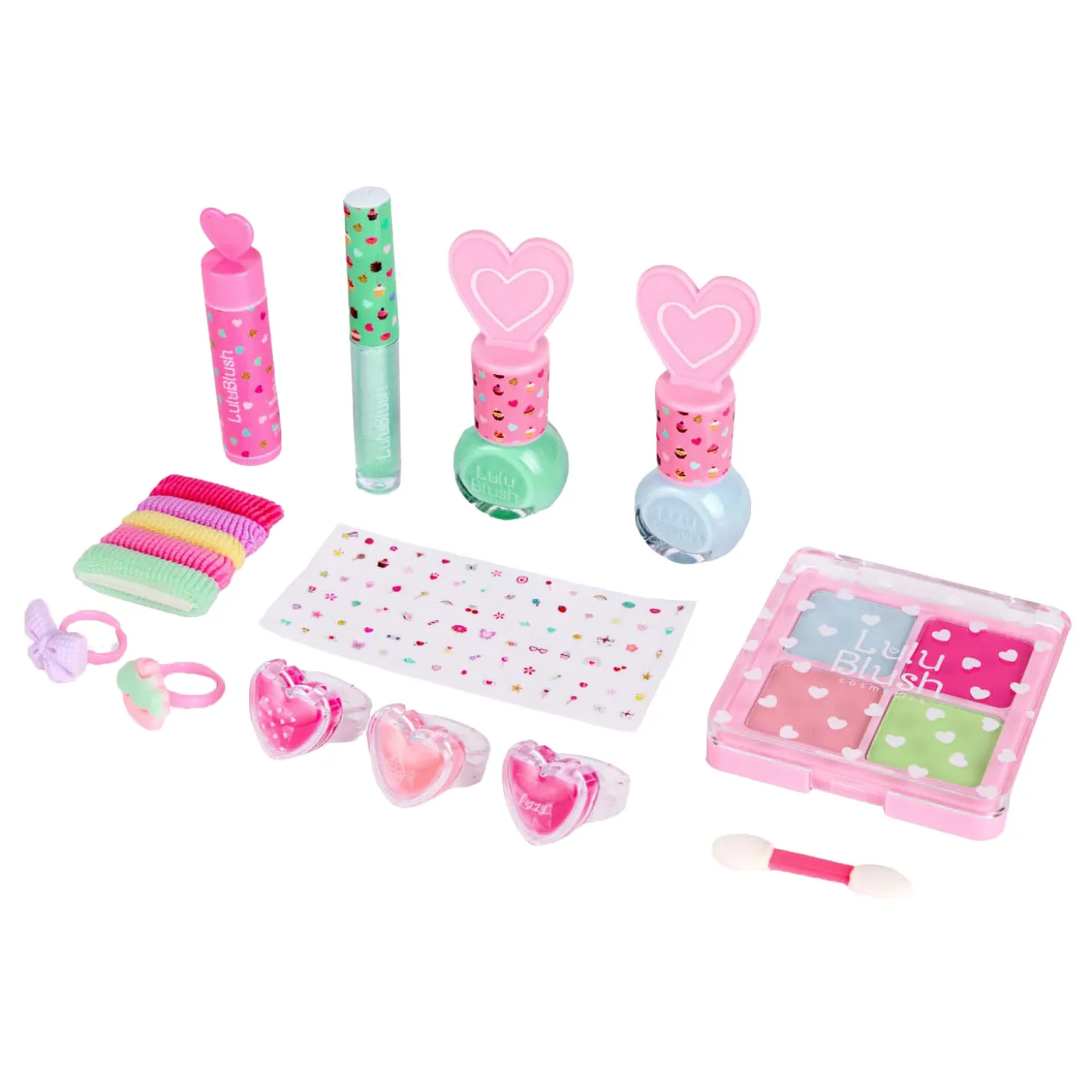 Lulu Blush Make-Up Set in Rugzak