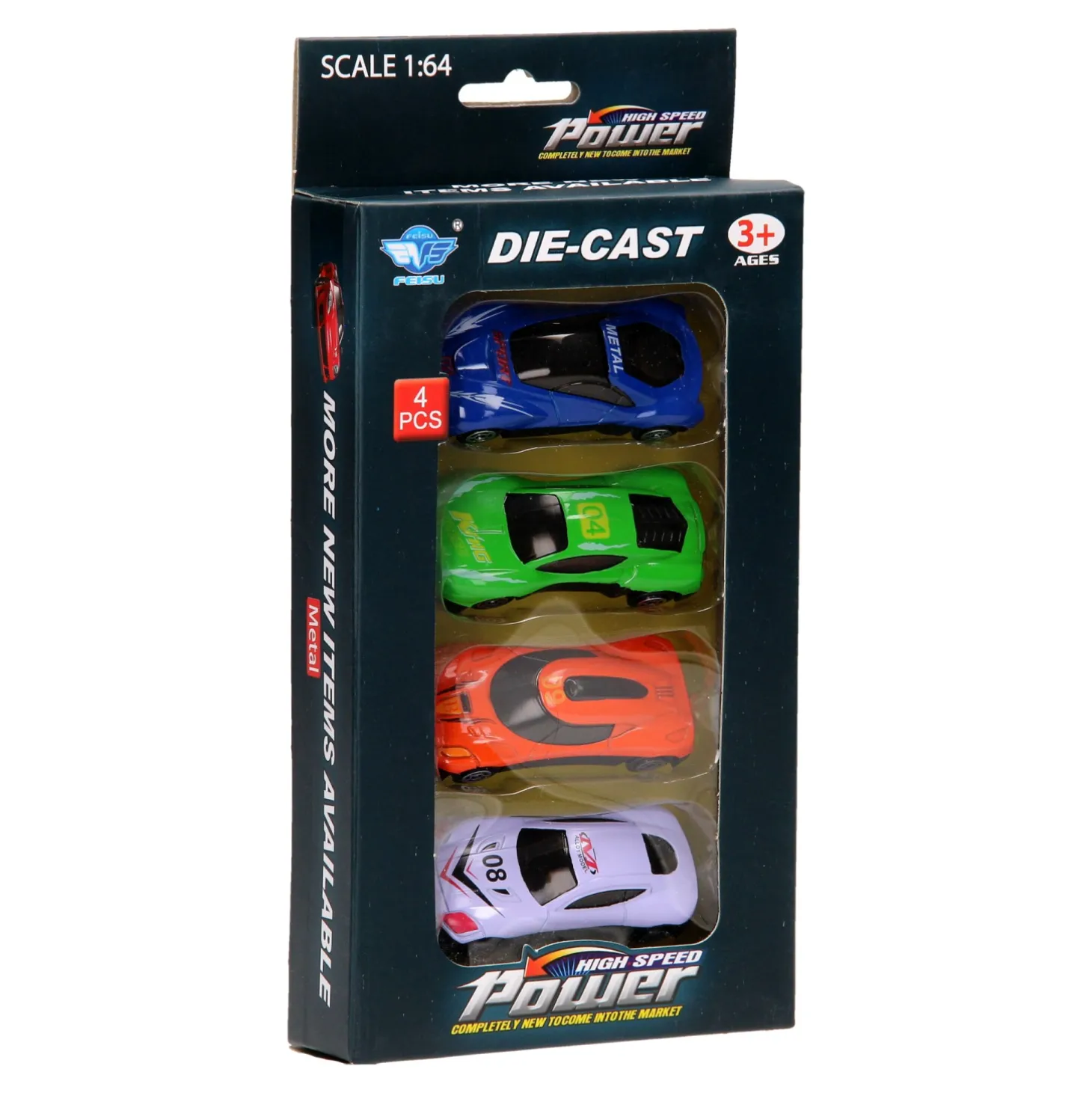 Luxe Autoset, 4st. 1:64