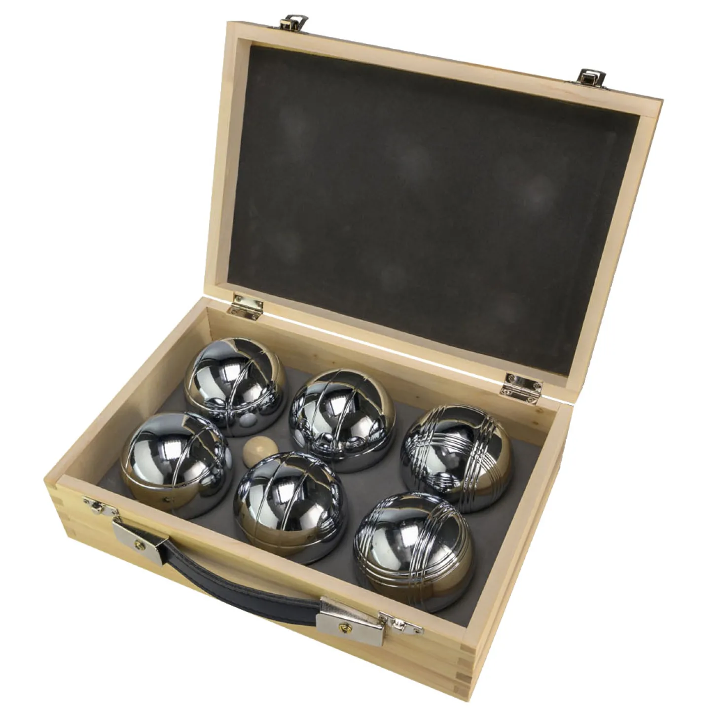 Luxe Jeu de Boules Set in Houten Kist