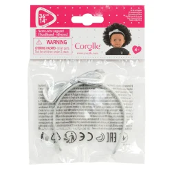 Ma Corolle Haarband met Strik Zilver, 36cm