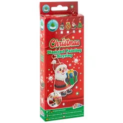 Maak je eigen Diamond Painting Sleutelhanger Kerst