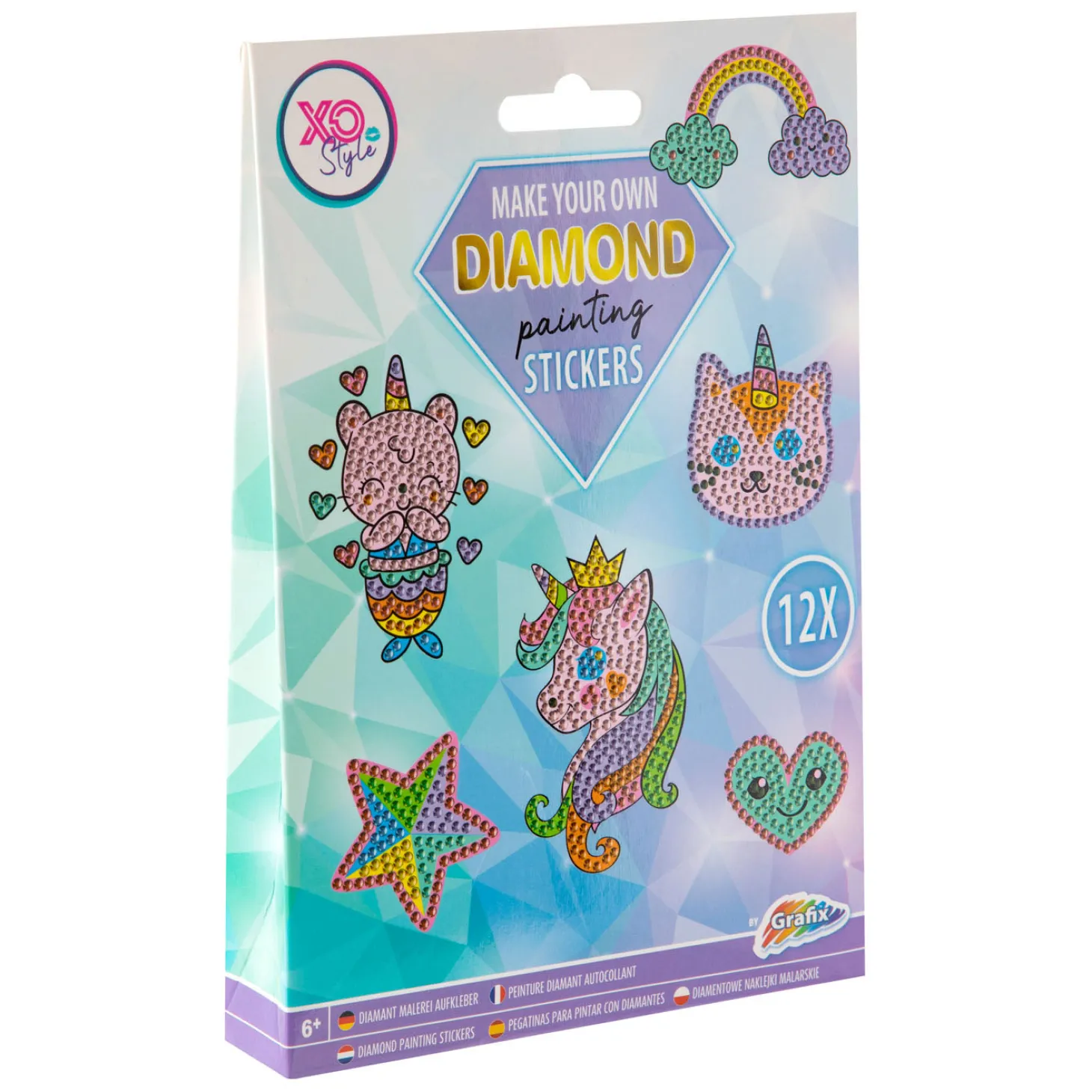 Maak je eigen Diamond Painting Stickers, 12dlg.