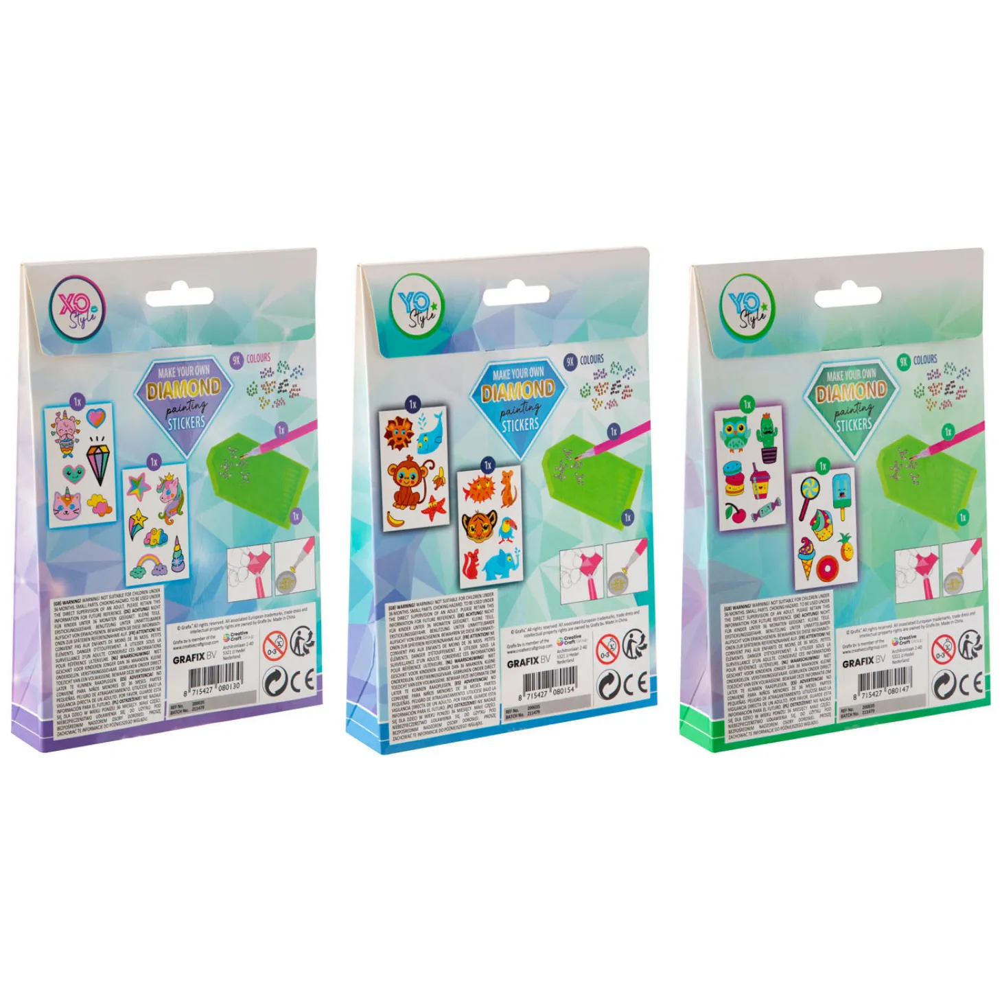 Maak je eigen Diamond Painting Stickers, 12dlg.