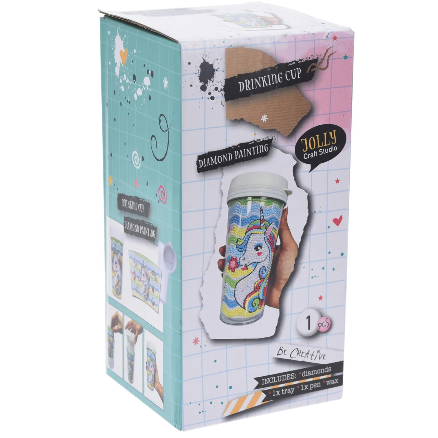 Maak je eigen Drinkbeker Diamond Painting