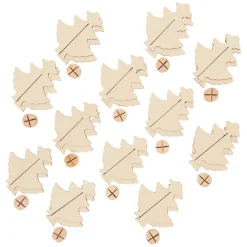 Maak je eigen Houten Kerstboom, Set van 12
