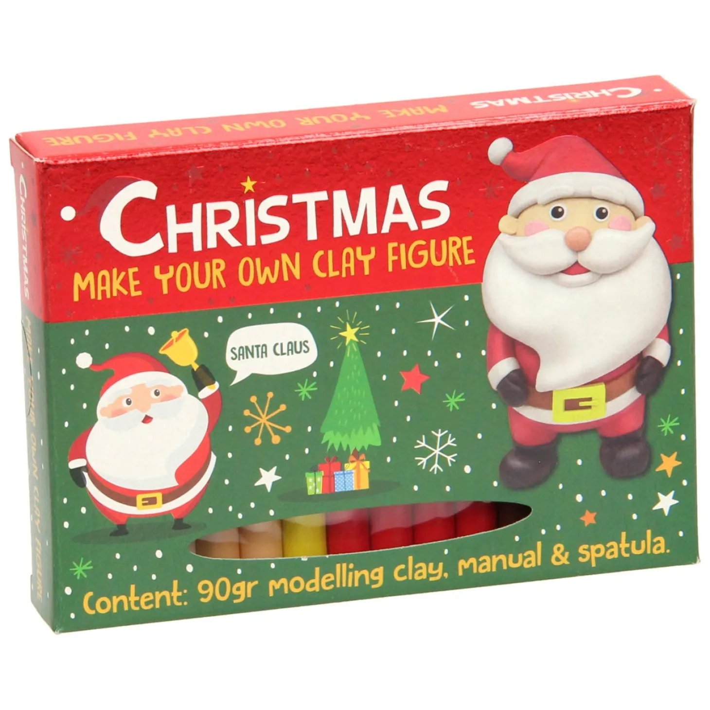 Maak je eigen Kleifiguur Kerst - 90gr. Klei