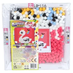 Maak je Eigen Schilderij met Wattenbollen - 20x20cm