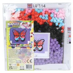 Maak je Eigen Schilderij met Wattenbollen - 20x20cm