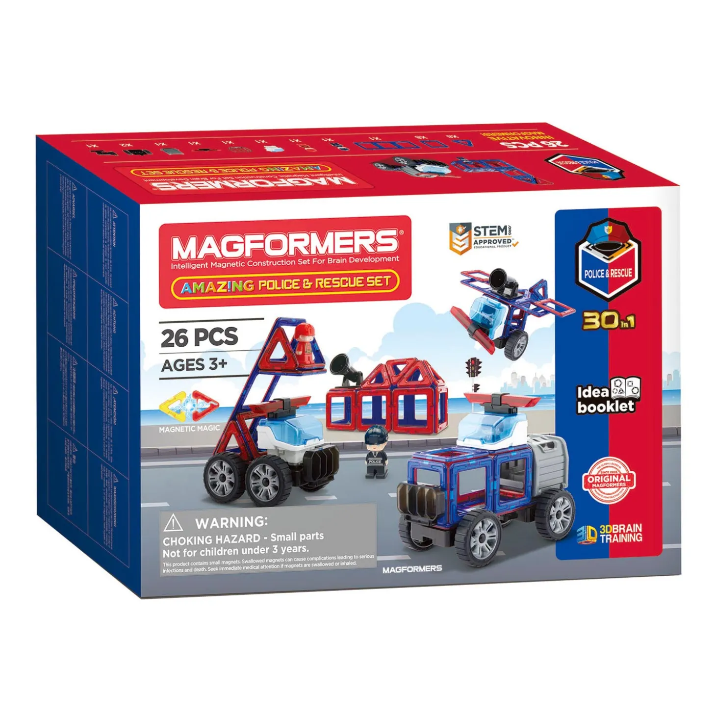 Magformers Amazing Politie & Redding Set, 26dlg.