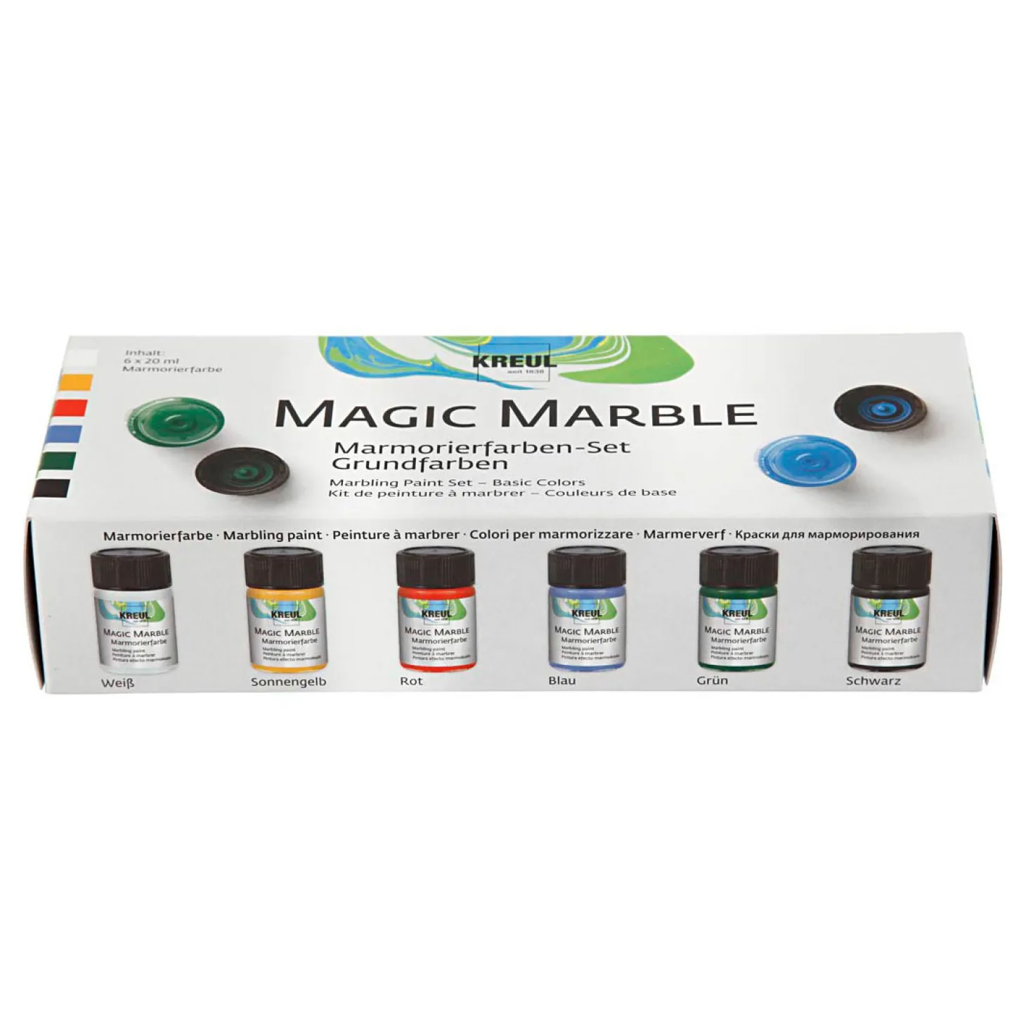 Magic Marble-Verf, 6x20ml