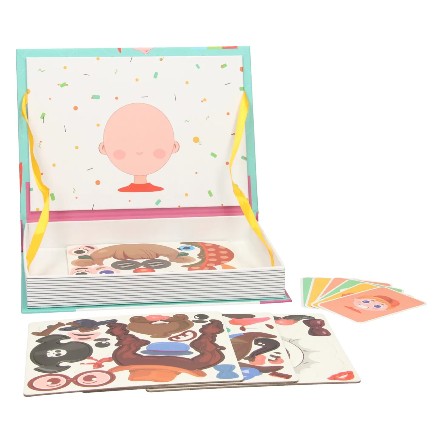 Magnetisch Opbergboek - Gekke Gezichten, 55dlg.