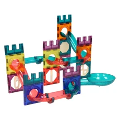 Magnetische Knikkerbaan Kasteel met Licht, 56dlg.