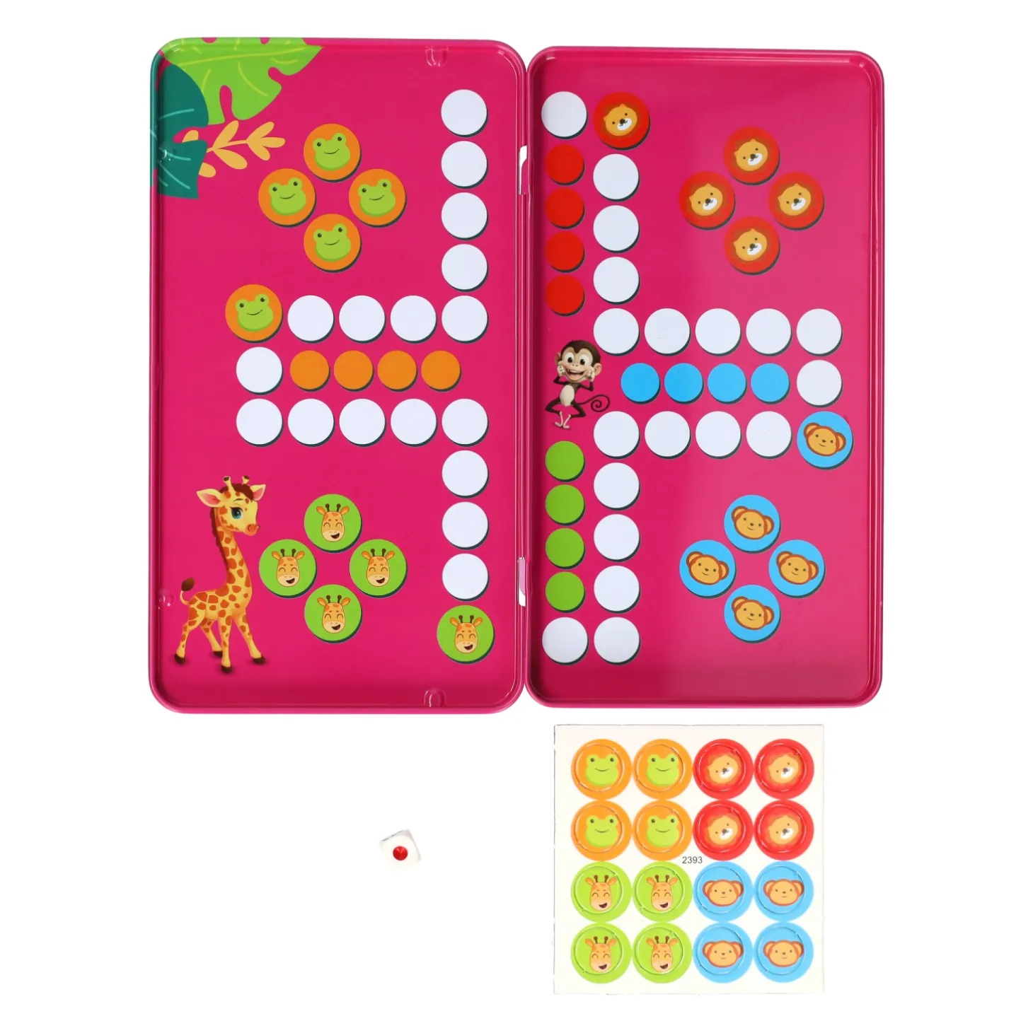 Magnetische Reisspel in Blik Ludo