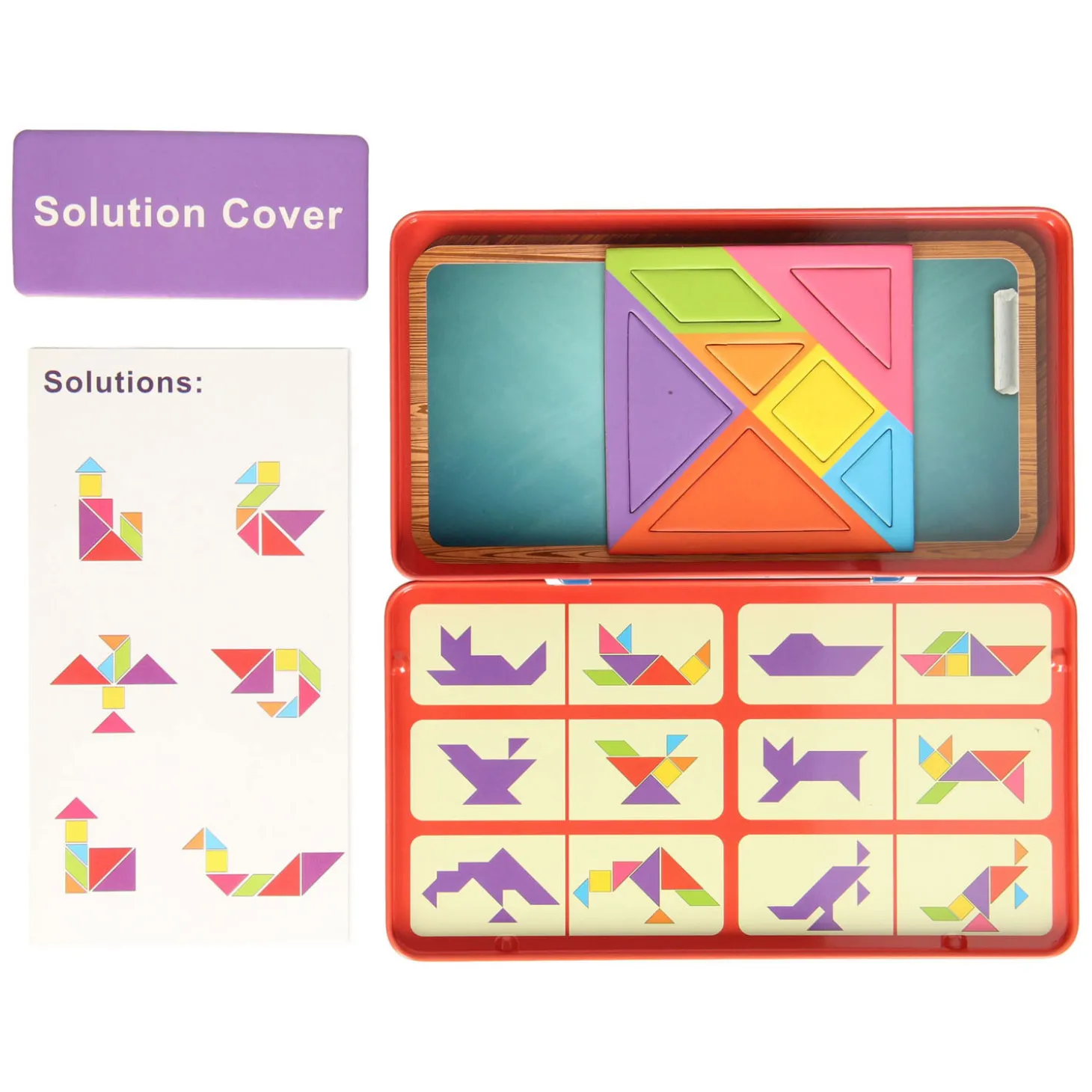 Magnetische Tangram in Blik